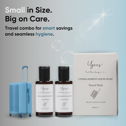 Undergarment Liquid Wash Travel Pack of 2